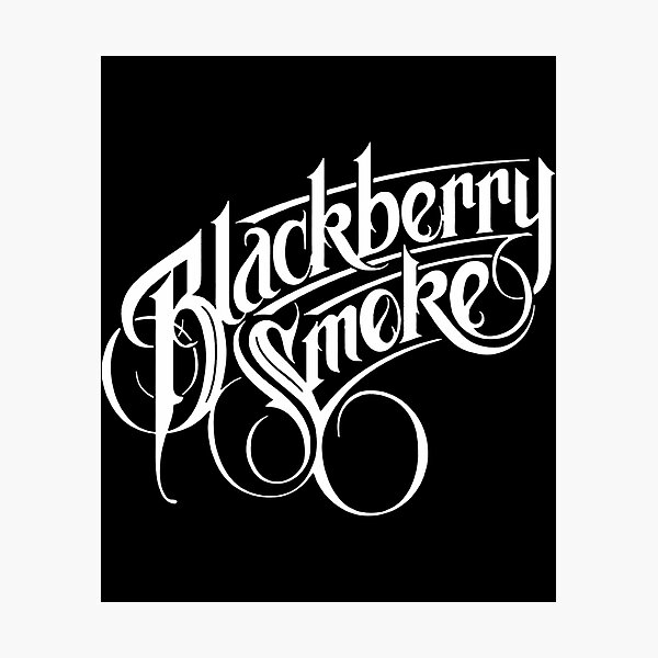 Item preview, Blackberry Smoke Retro Script Logo designed and sold by sharagosv.