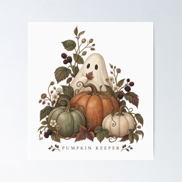 Item preview, Pumpkin Keeper Botanical Halloween designed and sold by PhylonBoxx.