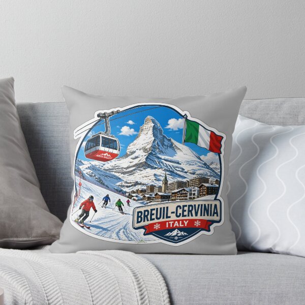 Item preview, Cervinia Italy Italia Ski Skiing Italian Alps Sticker TShirt 07 designed and sold by OuterShellUK.