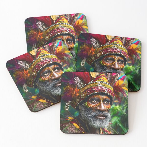Item preview, Vibrant Portrait of a Tribal Leader in Nature designed and sold by Artessie.
