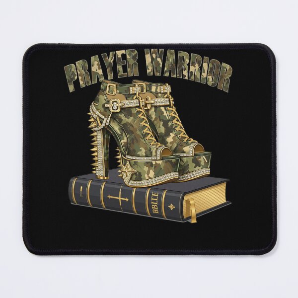 Item preview, Prayer Warrior Faith God Cross Camo Jesus Christian Women designed and sold by KatieThomShop.