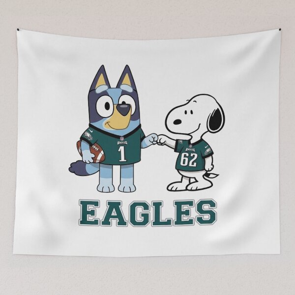 Item preview, Bluey And Snoopy Philadelphia Football Buddies designed and sold by DamianRoy88.