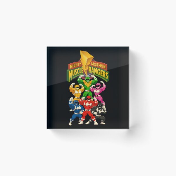 Item preview, Mighty Morphin Muscle Rangers – Flexin' Through the Muscle Grid! Meme designed and sold by Krishmarakris.