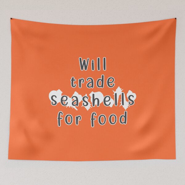 Item preview, Will trade seashells for food designed and sold by mariya-ivanova.