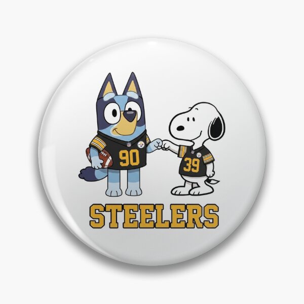 Item preview, Bluey And Snoopy Pittsburgh Football Buddies designed and sold by DamianRoy88.