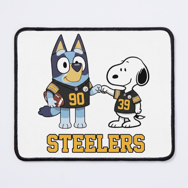 Item preview, Bluey And Snoopy Pittsburgh Football Buddies designed and sold by DamianRoy88.