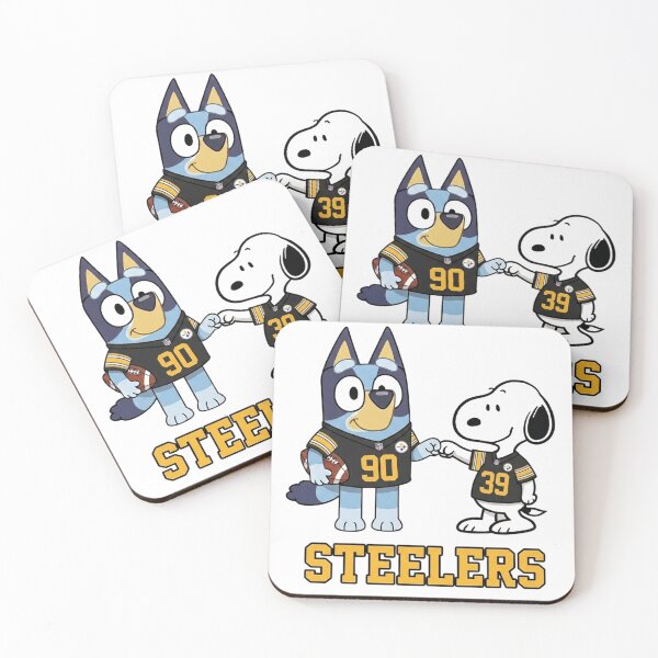 Item preview, Bluey And Snoopy Pittsburgh Football Buddies designed and sold by DamianRoy88.