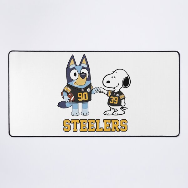 Item preview, Bluey And Snoopy Pittsburgh Football Buddies designed and sold by DamianRoy88.