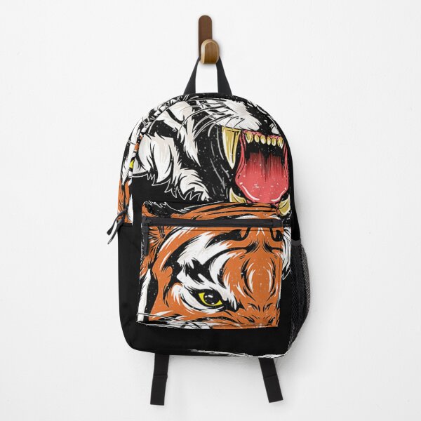 Item preview, Growling Bengal Tiger Face – Retro Vintage Wild Cat  designed and sold by ObukiLantara.