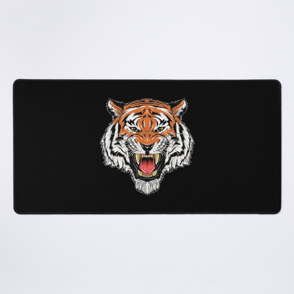 Item preview, Growling Bengal Tiger Face – Retro Vintage Wild Cat designed and sold by ObukiLantara.