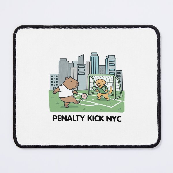 Item preview, Penalty Kick NYC Capybara Soccer designed and sold by LANCELIAMS.