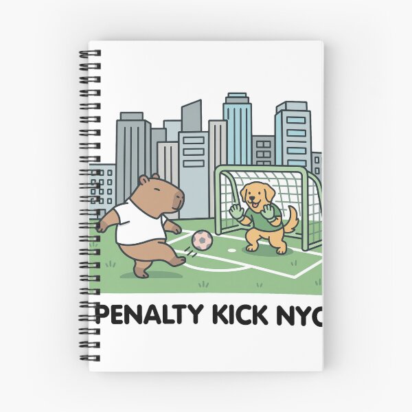 Item preview, Penalty Kick NYC Capybara Soccer designed and sold by LANCELIAMS.