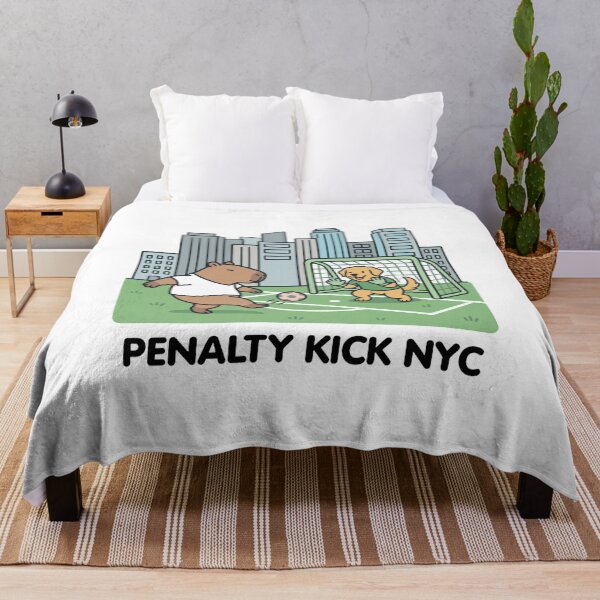 Item preview, Penalty Kick NYC Capybara Soccer designed and sold by LANCELIAMS.