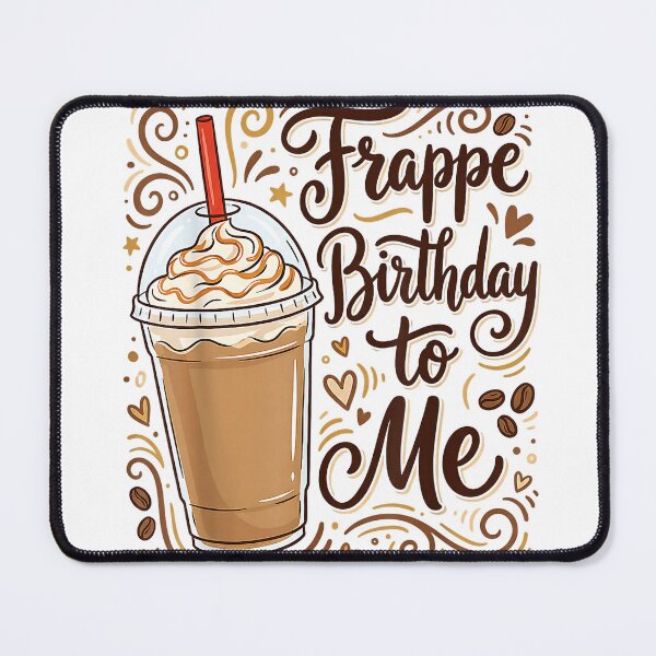 Item preview, Funny Frappe Birthday to Me Joke Saying for Coffee Lovers T-Shirt designed and sold by Othinus.
