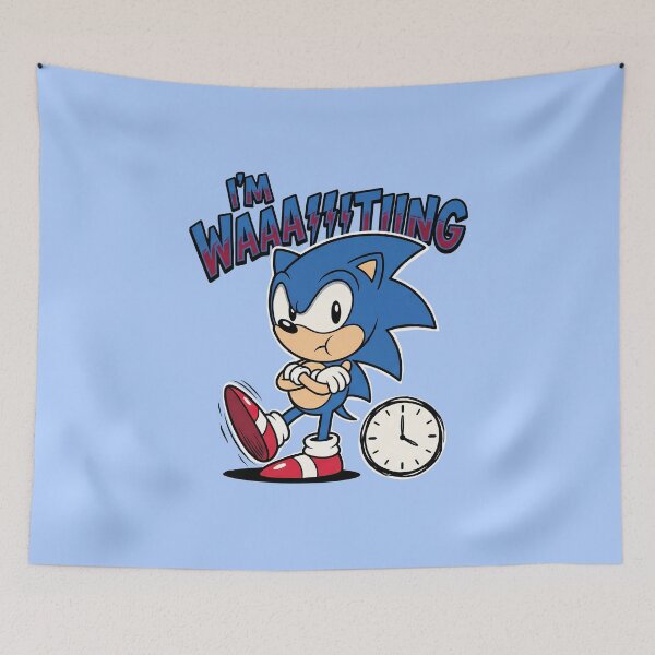 Item preview, Sonic - I'm Waaaatiiing  designed and sold by Spooky Sugar.