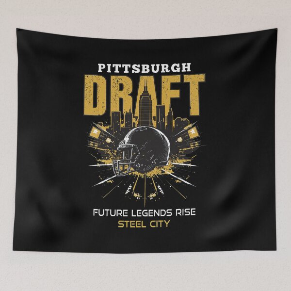Item preview, Pittsburgh Sl City Football Draft Skyline designed and sold by LANCELIAMS.