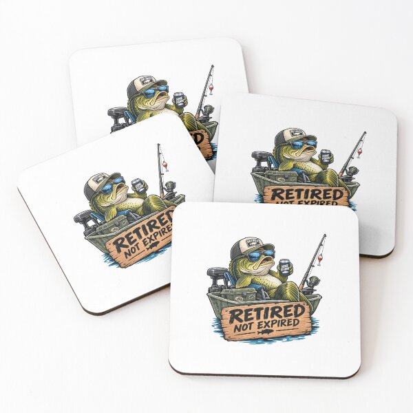 Item preview, Retired Fisherman Fishing Humor Bass Angler Gift designed and sold by w1ckerman.
