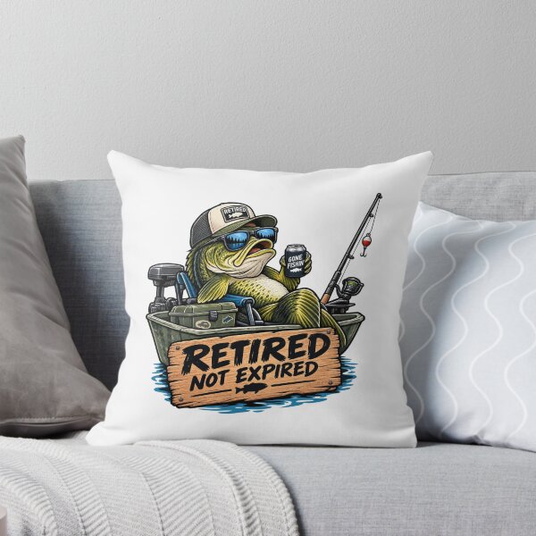Item preview, Retired Fisherman Fishing Humor Bass Angler Gift designed and sold by w1ckerman.