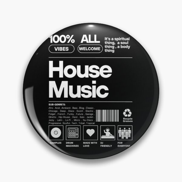 Item preview, House Music   Product Label (White)  designed and sold by mosserdag.