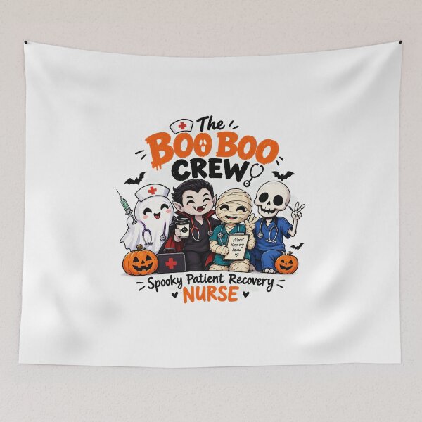 Item preview, The Boo Boo Crew Spooky Patient Recovery Nurse Halloween V_2 designed and sold by Mido-artister.