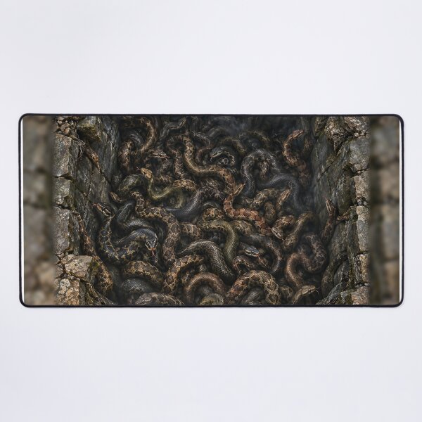 Item preview, Snake Pit Horror Backdrop – Creepy Halloween Reptile Floor Illusion designed and sold by TXLou.