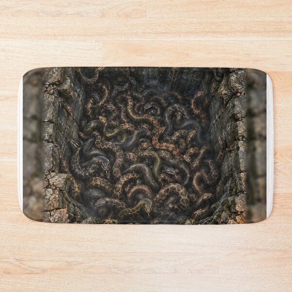 Item preview, Snake Pit Horror Backdrop – Creepy Halloween Reptile Floor Illusion designed and sold by TXLou.