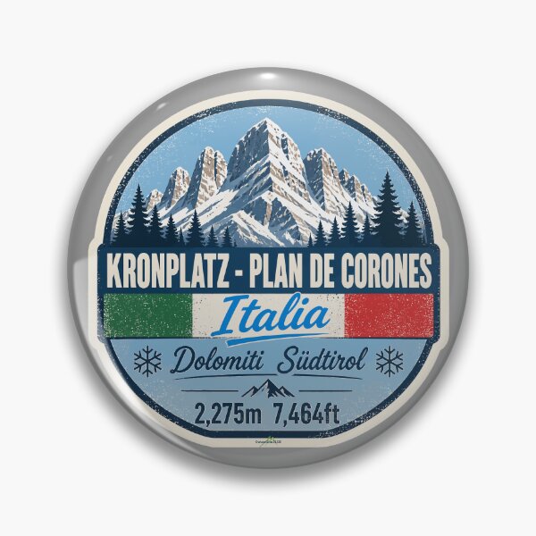 Item preview, Kronplatz Dolomites Italy Italia Ski Skiing Sticker TShirt 02 designed and sold by OuterShellUK.