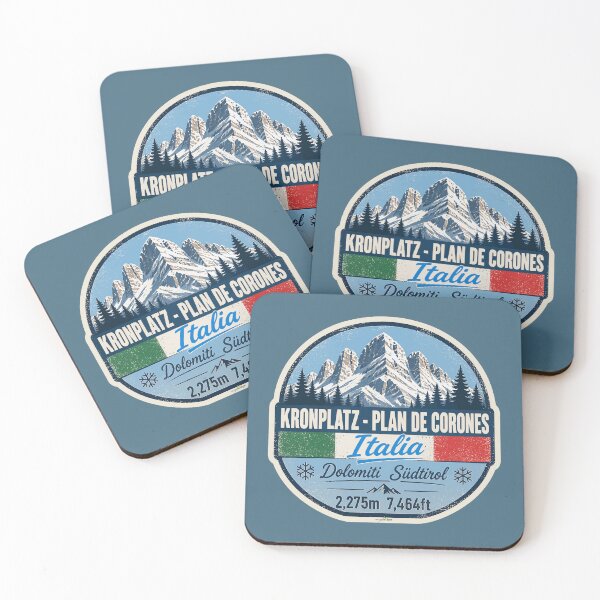 Item preview, Kronplatz Dolomites Italy Italia Ski Skiing Sticker TShirt 02 designed and sold by OuterShellUK.