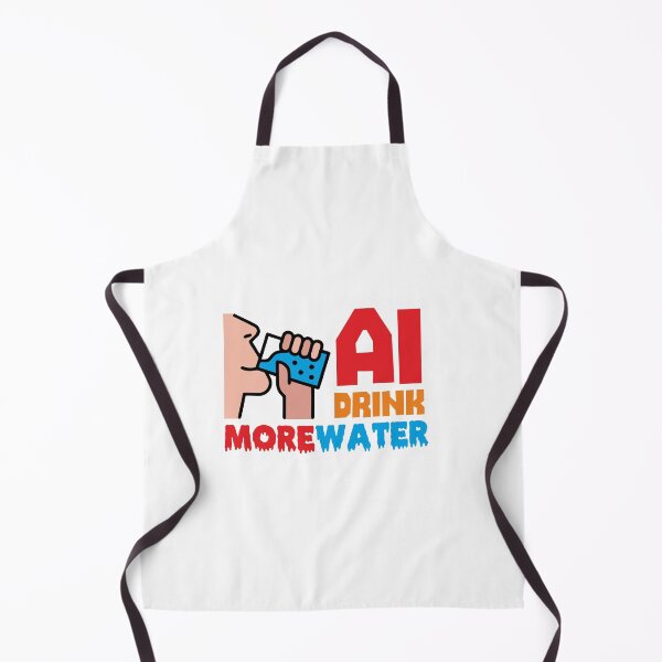 Item preview, AI DRINK MORE WATER - STICKER, AI, IT, INFORMATIVE, TYPOGRAPHY, WARN, CARE designed and sold by 440CREATIVES.