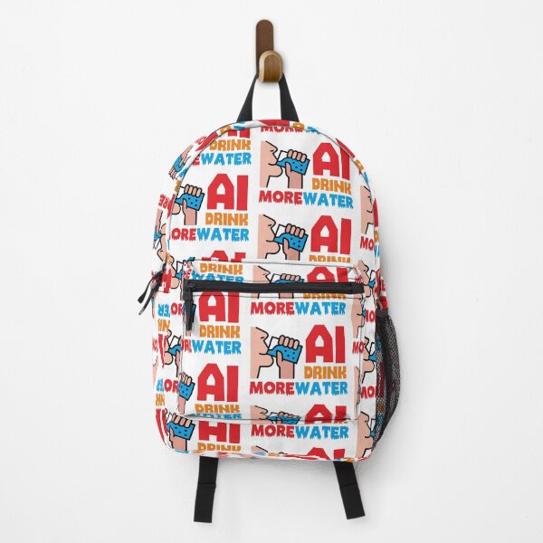 Item preview, AI DRINK MORE WATER - STICKER, AI, IT, INFORMATIVE, TYPOGRAPHY, WARN, CARE designed and sold by 440CREATIVES.