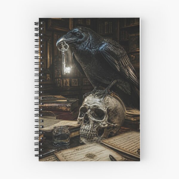 Item preview, The Scholar's Raven -Dark Academia Fantasy  designed and sold by LazyDayzCo.