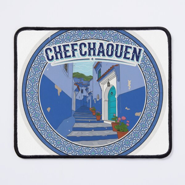 Item preview, Chefchaouen Blue City Sticker designed and sold by Imaginarium of Chaos falcon88 .