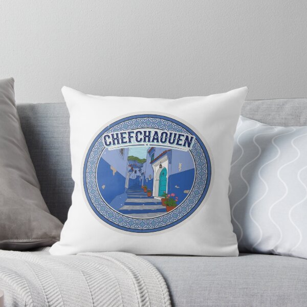 Artikelvorschau, Chefchaouen Blue City Sticker entworfen und verkauft von Imaginarium of Chaos falcon88 .
