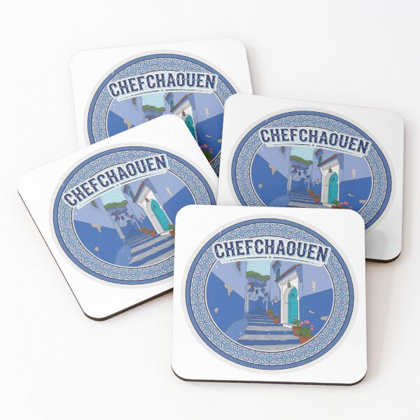 Item preview, Chefchaouen Blue City Sticker designed and sold by Imaginarium of Chaos falcon88 .