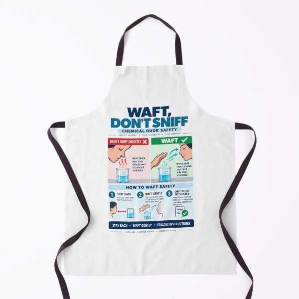 Item preview, Waft, Don’t Sniff | Chemical Odor & Chemistry Lab Safety Poster designed and sold by astersgraphics.
