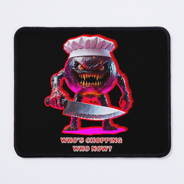 Item preview, Whos Chopping Who Now Funny Cyber Onion Chef Horror designed and sold by Edwere.