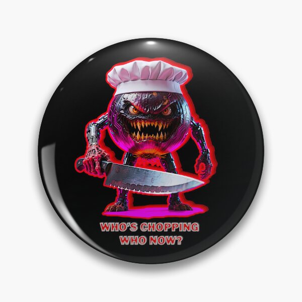 Item preview, Whos Chopping Who Now Funny Cyber Onion Chef Horror designed and sold by Edwere.