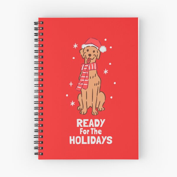 Item preview, Golden Retriever Dog sitting in Santa Hat and Winter Scarf designed and sold by monkik.