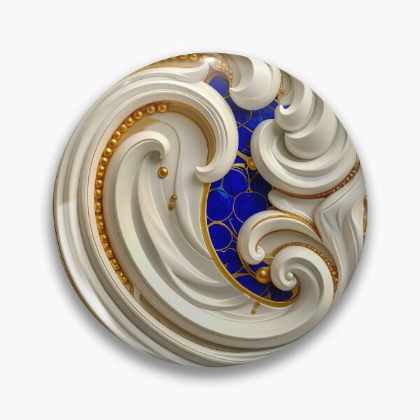 Item preview, Classic Gold Filigree and Sapphire designed and sold by Vicky Brago-Mitchell®.