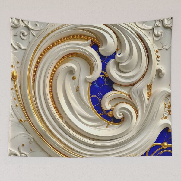 Item preview, Classic Gold Filigree and Sapphire designed and sold by Vicky Brago-Mitchell®.