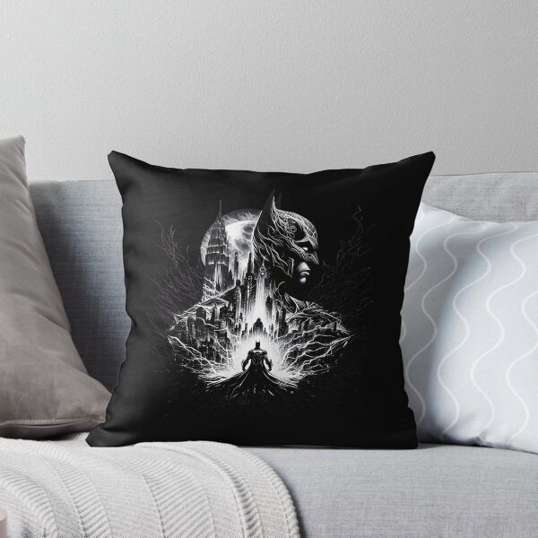 Item preview, Dark Superhero City Silhouette Night Sky Moon designed and sold by MillicentCouder.