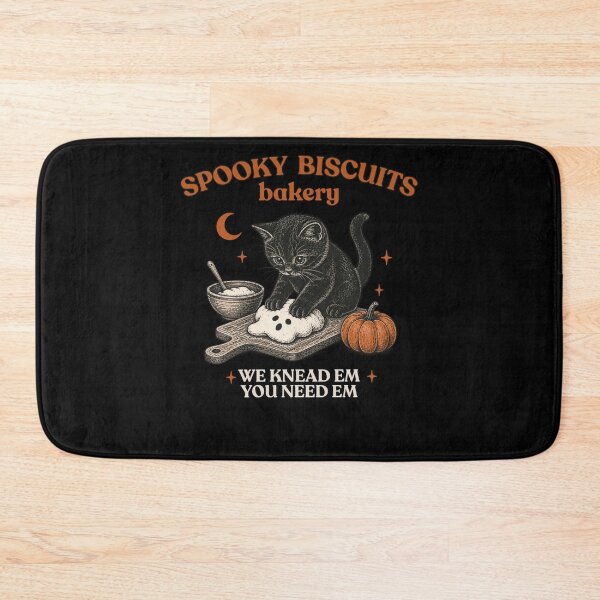 Item preview, Retro Funny Spooky Biscuits Club Cat Lovers Pastry Halloween designed and sold by KatieThomShop.
