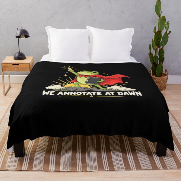 Item preview, We Annotate At Dawn Cute Frog Superhero Bookworm Reader Design designed and sold by AnimeSH9.