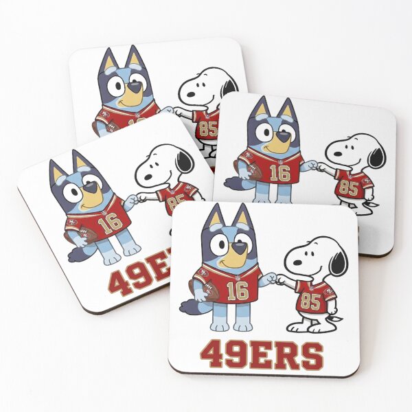 Item preview, Bluey And Snoopy San Francisco Football Buddies designed and sold by DamianRoy88.
