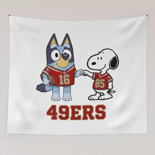 Item preview, Bluey And Snoopy San Francisco Football Buddies designed and sold by DamianRoy88.