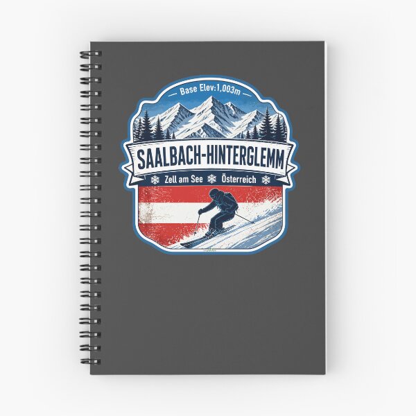 Item preview, Saalbach Hinterglemm Austria Alps Skiing Sticker TShirt 04 designed and sold by OuterShellUK.