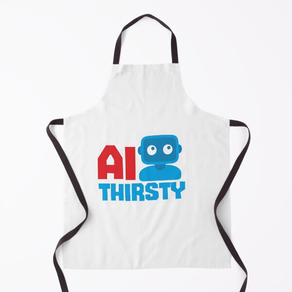 Item preview, AI THIRSTY - STICKER, AI, IT, INFORMATIVE, TYPOGRAPHY, WARN, CARE designed and sold by 440CREATIVES.