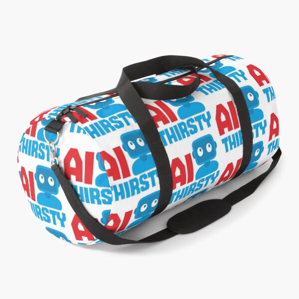 Item preview, AI THIRSTY - STICKER, AI, IT, INFORMATIVE, TYPOGRAPHY, WARN, CARE designed and sold by 440CREATIVES.