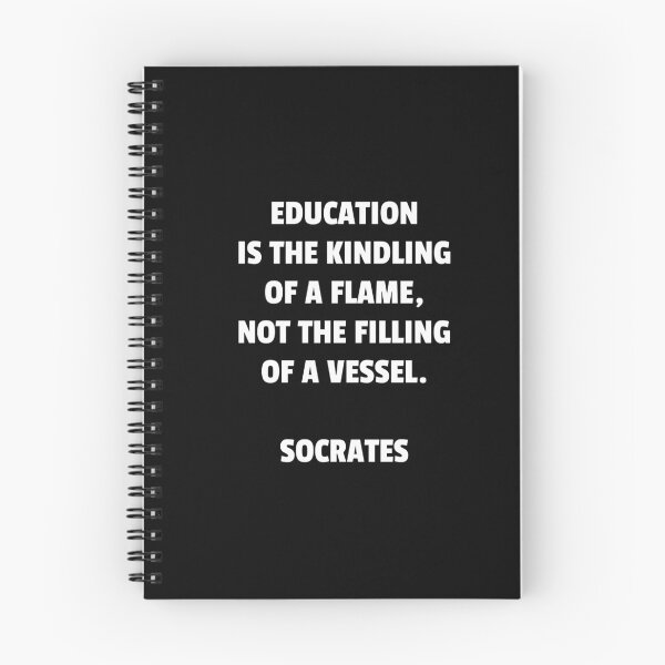 Item preview, Education is the kindling of a flame, not the filling of a vessel - Socrates quotes back to school designed and sold by Inspirationmotivation.