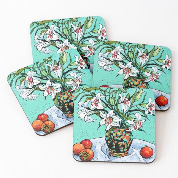 Item preview, Lilies and Persimmons designed and sold by printsisters.